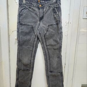 Gray Slim Fit Carhart Work Jeans